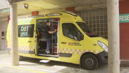 Ambulancia de emergencias de Huesca.
