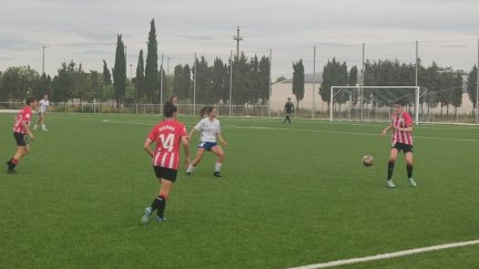 Una imagen del encuentro disputado este domingo en el CDM Mudéjar.
