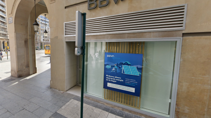 BBVA dispone de 50 oficinas en Aragón, de las que 34 están en Zaragoza. / Google Maps