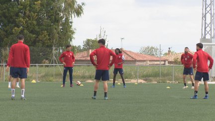 Sesión de entrenamiento de la SD Tarazona