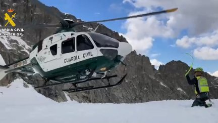 Montañero accidentado en la Brecha de Latour (t.m. de Sallent de Gállego)./ Guardia Civil