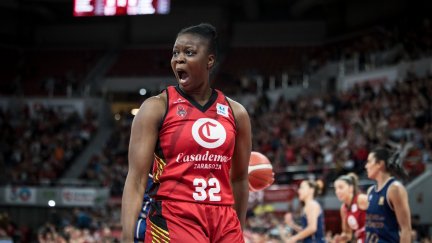 Christelle Diallo, en un partido de esta temporada.