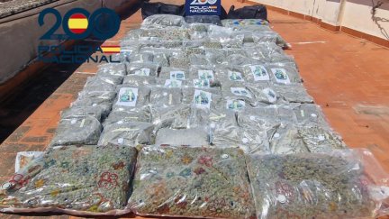 Droga incautada a los detenidos. / Policía Nacional