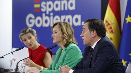 Rueda de prensa tras el Consejo de Ministros. / Efe. JJ Guillén
