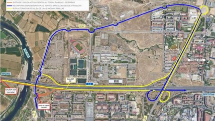Mapa de los nuevos recorridos debido a las obras.