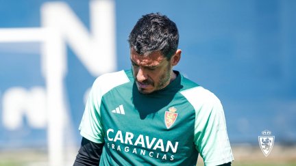 Cristian Álvarez, en un entrenamiento reciente.