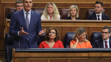 El presidente del Gobierno, Pedro Sánchez, durante la sesión de control al Gobierno. / Europa Press