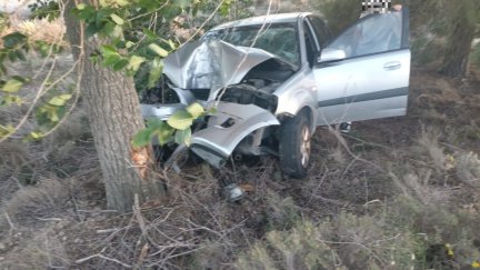 Accidente ha ocurrido a las 21:00 horas en el punto kilométrico 10,300 de la A-129. / Ángel Ibort