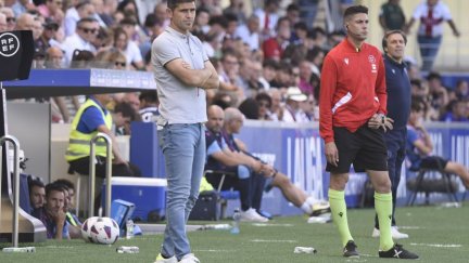 Antonio Hidalgo, durante el último partido de la temporada.