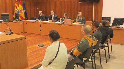 Sesión del juicio este lunes en la Audiencia de Zaragoza.