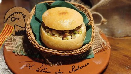 El bocata 'Delicia de pastores' de la bocatería Cuéntame de Utebo (Zaragoza)