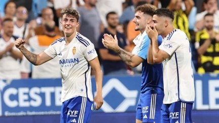 Francés celebra un gol. Foto: LaLiga