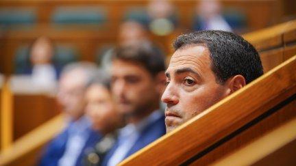 Imanol Pradales, candidato a lehendakari, durante la constitución del nuevo parlamento vasco. / Europa Press