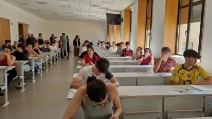 Prueba de acceso a la universidad celebrada la semana pasada en Aragón. / Europa Press