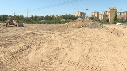 Las máquinas han comenzado a trabajar en el que será el nuevo Centro de Emergencias y Seguridad Ciudadana de Huesca.