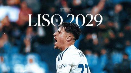 Adrián Liso ha renovado hasta 2029 con el Real Zaragoza. Foto: Real Zaragoza