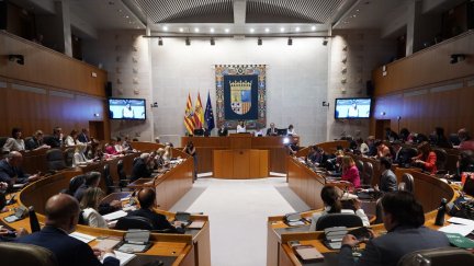 Pleno en las Cortes de Aragón este jueves. / Cortes de Aragón