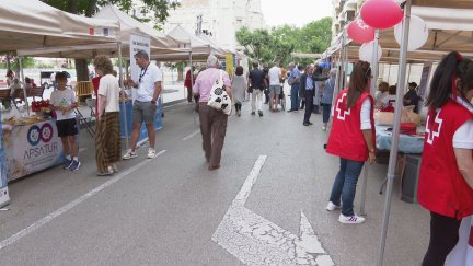 Feria de la Salud de Cruz Roja en Huesca. / Aragón TV
