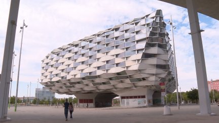El Pabellón de Aragón en el recinto Expo, en Zaragoza. / Aragón TV