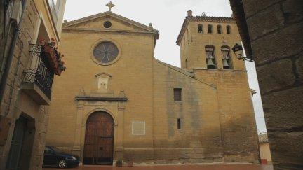 Imagen de la Iglesia de Biscarrués. / Aragón TV