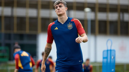Alejandro Francés, con la selección española