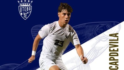 Adriá Capdevila, nuevo fichaje del Utebo FC. Foto: Twitter del Utebo FC.