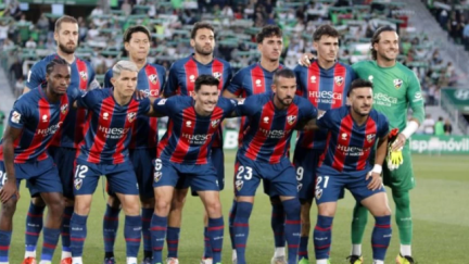 Once inicial de la SD Huesca. Foto: LaLiga Hypermotion.