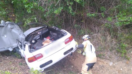 Coche accidentado. / DPZ