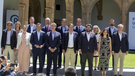 Reunión de presidentes autonómicos del PP este lunes en Salamanca. / EFE