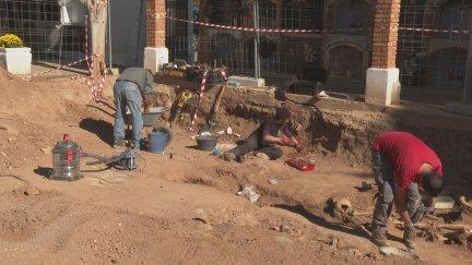 Labores de exhumación de restos de víctimas de la Guerra Civil. / Aragón TV
