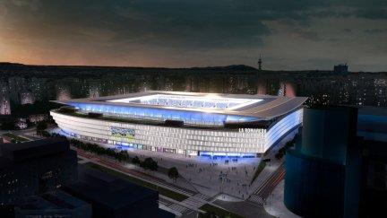 Recreación del exterior de la futura Romareda. / Ayuntamiento de Zaragoza