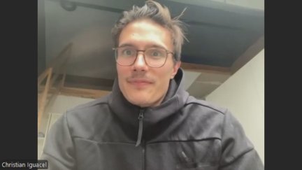 Christian Iguacel, durante su charla con Aragón Deporte.