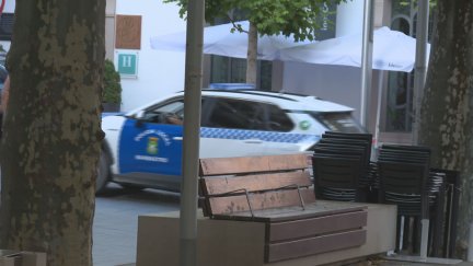 Vehículo de la Policía Local de Barbastro. / Aragón TV