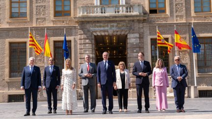 Toma de posesión del nuevo Gobierno de Aragón, este sábado. / Gobierno de Aragón