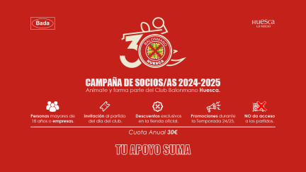 El Bada Huesca ha presentado este lunes su campaña de socios.