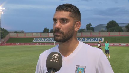 Borja Romero, tras el partido ante la SD Huesca
