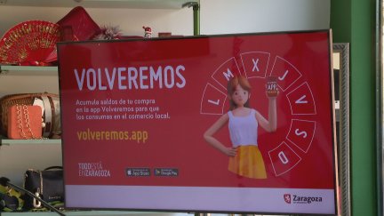 2.600 negocios que están adheridos en Zaragoza y, en total, más de 8.000 en todo Aragón. / Aragón TV