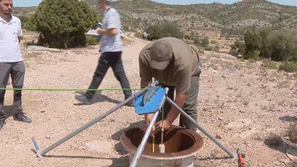 Durante 21 días, desde la Confederación Hidrográfica del Ebro (CHE), van a hacer un ensayo de bombeo. / Aragón TV