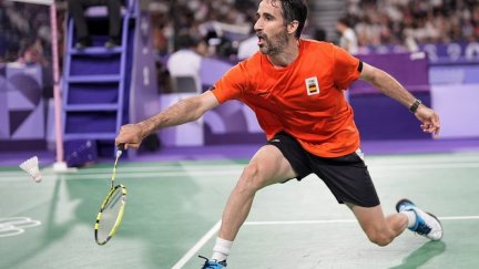 Pablo Abián, durante un instante del encuentro ante Viren Nettasinghe.