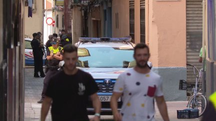 El suceso ha ocurrido en la calle Cerezo, junto a Conde Aranda. / Aragón TV
