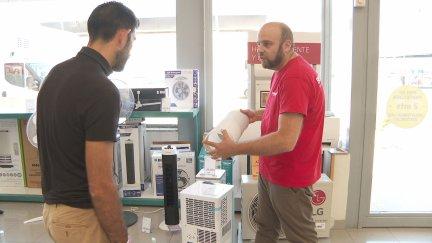 Las tiendas de electrodomésticos han notado un aumento en la venta de ventiladores de techo. / Aragón TV