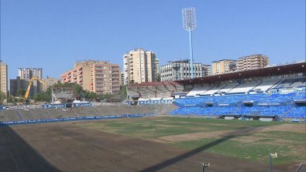 Avanzan las obras en la nueva Romareda. / Aragón TV