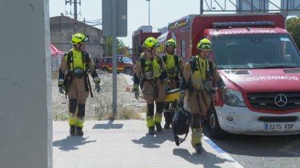 Los bomberos se retiran seis días después. / Aragón TV