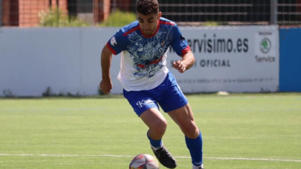Nicolás Magno durante un encuentro. Foto: UD Barbastro.