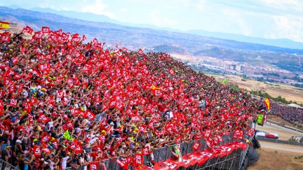 Grada de Marc Márquez en Motorland Aragón.