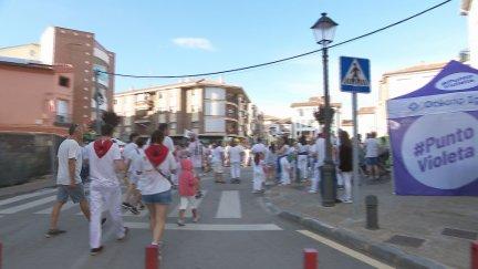 Imagen del Punto Violeta de las fiestas de Calamocha (Teruel). / Aragón TV