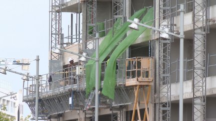 En lo que va de año, el paro en la construcción ha caído un 11%. / Aragón TV