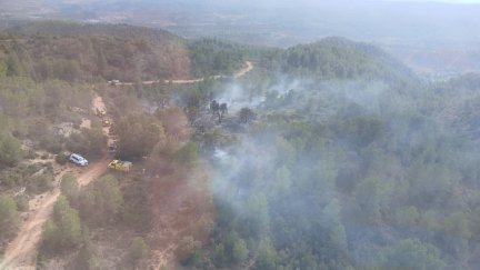 Un rayo provoca un conato de incendio en Tramacastiel (Teruel). / Infoar