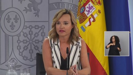 Pilar Alegría, portavoz del Gobierno.