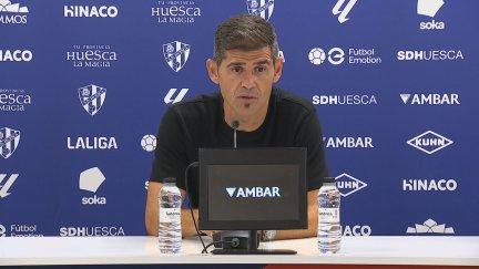 Antonio Hidalgo, durante su comparecencia tras el encuentro.